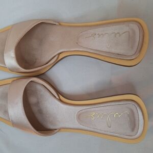 Skye Champagne Satin High Heel Sandals